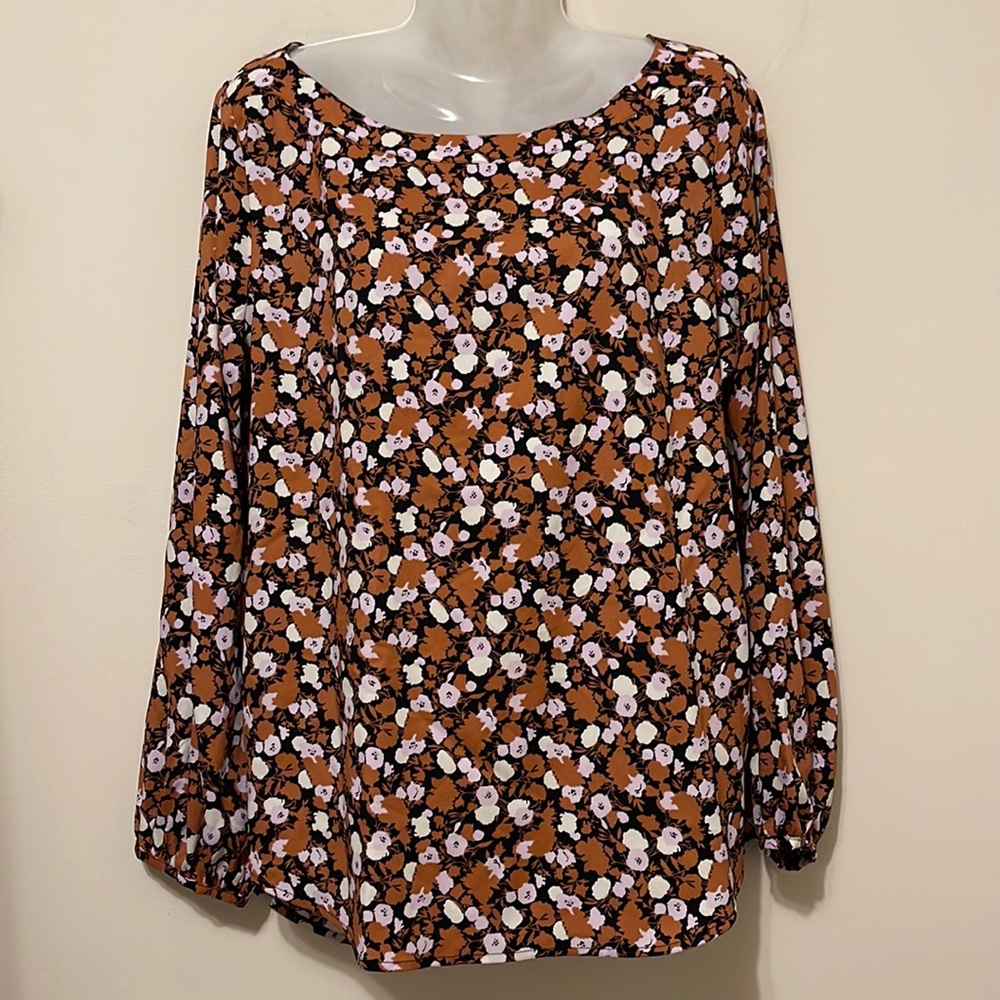 Light Weight Floral Polyester Blouse
